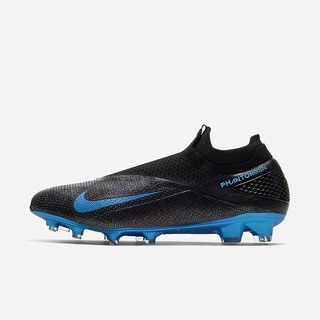 Ghete Fotbal Nike Phantom Vision 2 Elite Dynamic Fit FG Firm-Ground Barbati Negrii Gri Inchis Albast